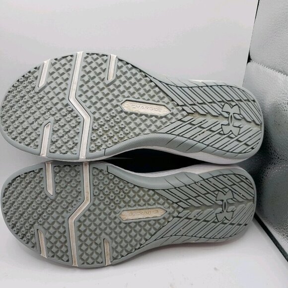 Under Armour Charged Commit 3 4E Wide Black White 8 41 EUC - Picture 6 of 8